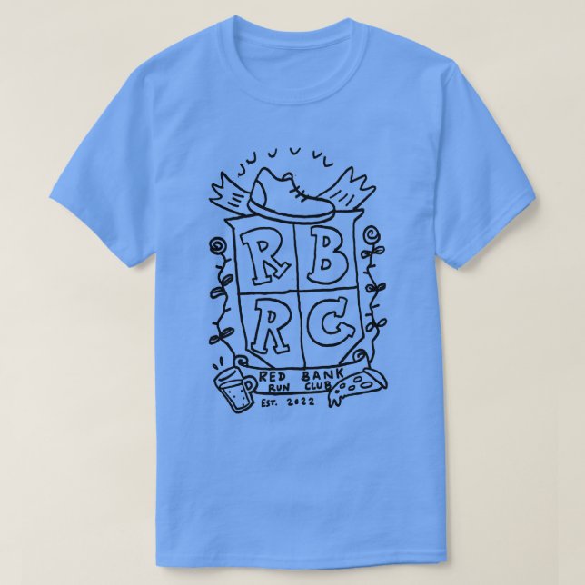 Red Bank Run Club Coat of Arms T-Shirt (Design vorne)