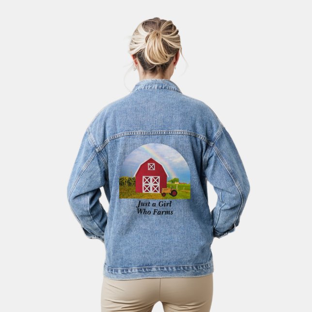 Red Barn Blue Sky Nom personnalisé Femmes (Modèle)