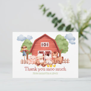 Red Barn Farm Carte de remerciements