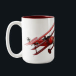 Red Baron - Fokker Dr. 1 Triplane Zweifarbige Tasse<br><div class="desc">The "Red Baron",  Manfred von Richthofen's WW1 Fokker Dr.1 Triplane</div>