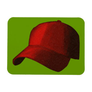 RED BASEBALL HAT GAP GRAPHIE MAGNET