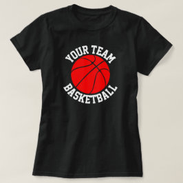 Red Basketball Team, Player & Jersey Number Tshirt