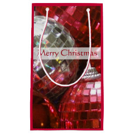 Red Baubles Frohe Weihnachtsgeschenk Tasche klein Kleine Geschenktüte