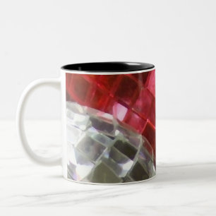 Red Baubles geben zwei Töne Tasse