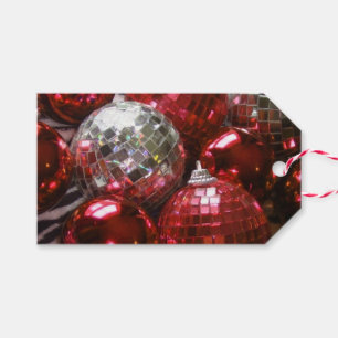 Red Baubles Geschenketiketten Geschenkanhänger