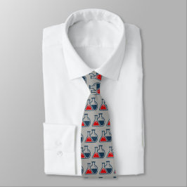 Red Beakers Chemie Design Necktie Krawatte