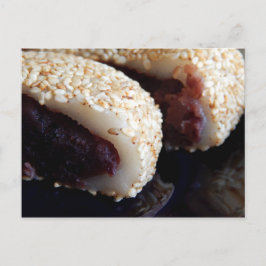 Red Bean Paste Bun Postkarte