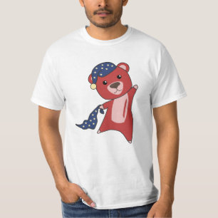 Red Bear Sleepyhead Bearly Wakeuars T-Shirt