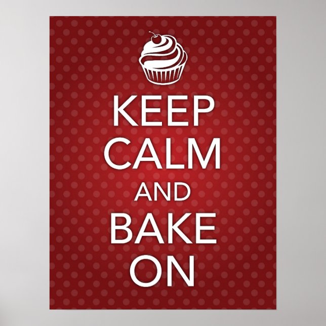 Red Behalt Calm and Bake on Poster (Vorne)
