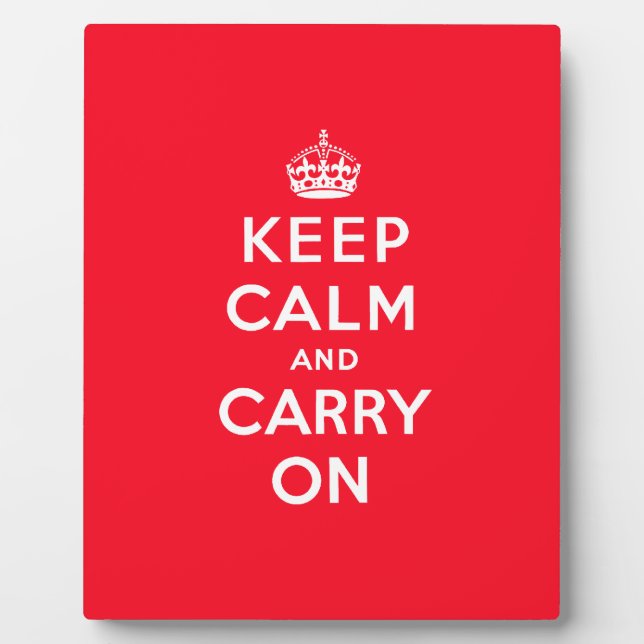 Red Behalt Calm und Carry Fotoplatte (Vorderseite)