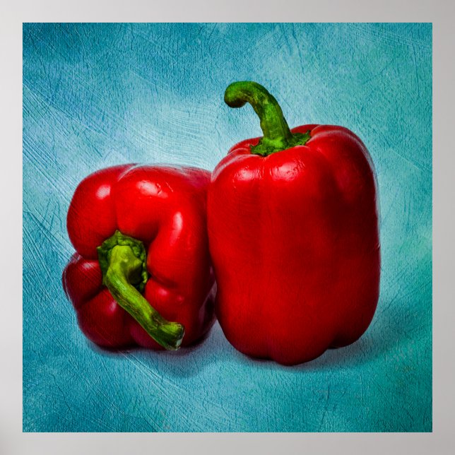 Red Bell Paprikaschoten Poster (Vorne)