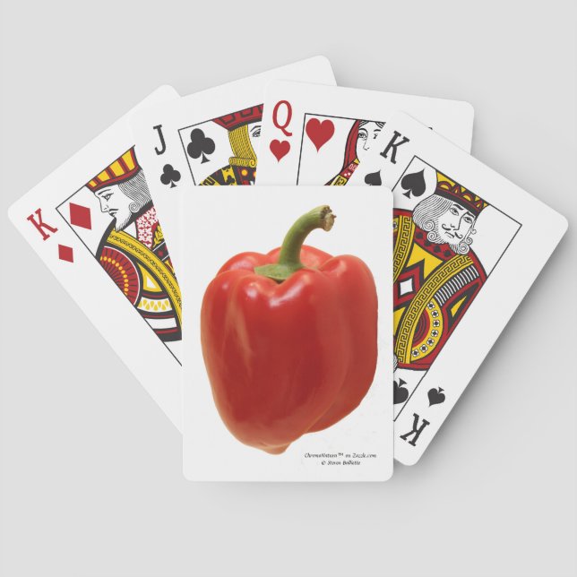 Red Bell Pepper Aus Mexiko frisch Spielkarten (Rückseite)