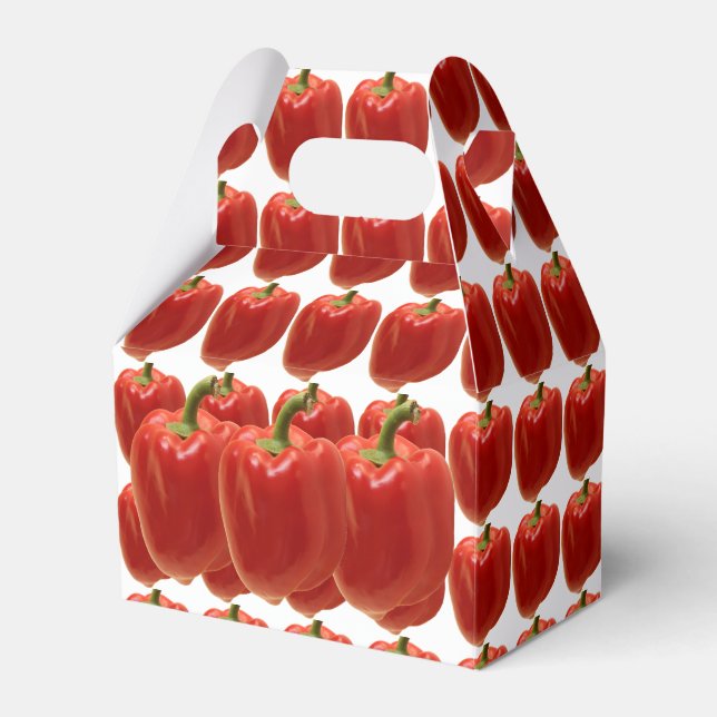 Red Bell Pepper Frisch vom Markt Geschenkschachtel (Vorderseite)