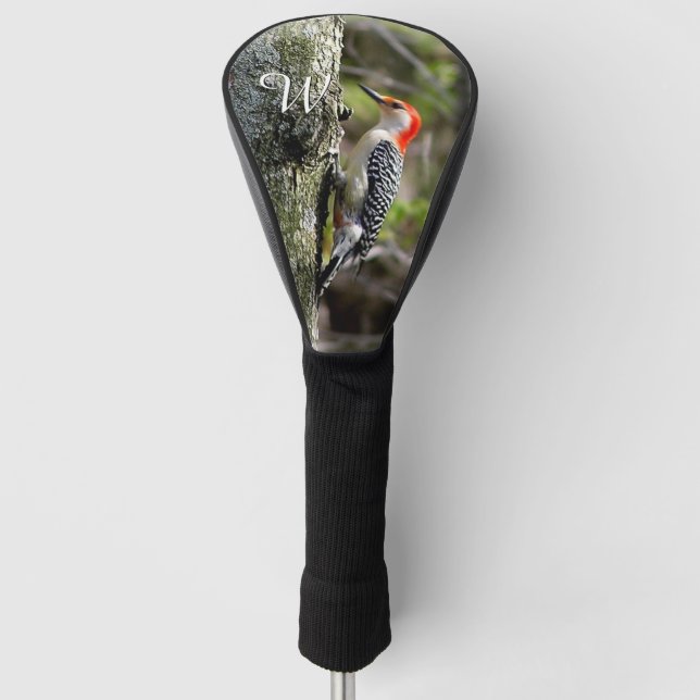 Red Bellied Woodpecker Initial Golf Headcover (Vorderseite)