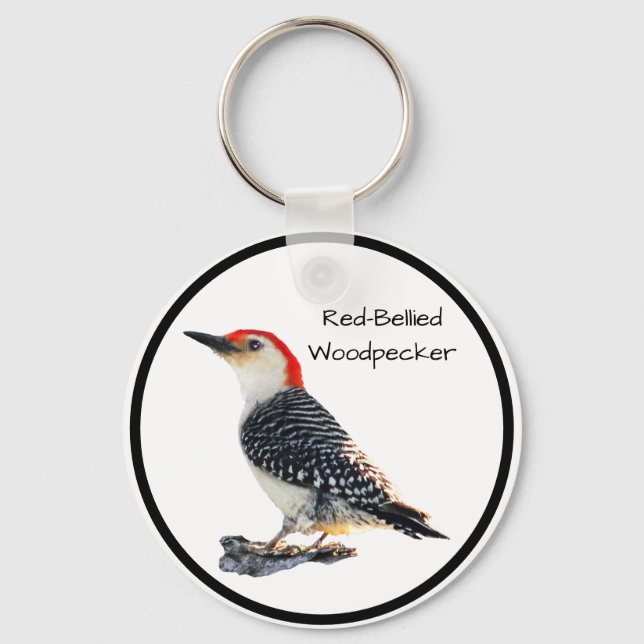 Red-Bellied Woodpecker Schlüsselanhänger (Vorderseite)
