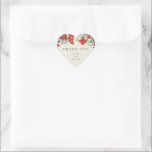 Red Berries Eukalyptus Christmas Danke Herz-Aufkleber<br><div class="desc">Ein cremefarbenes Weihnachtsgeschenk mit einem Aufkleber/Umschlag Aufkleber mit handgemalten roten Beeren und Eukalyptus. Der gesamte Text ist vollständig editierbar, sodass Sie die Nachricht/den Stil/die Farbe/die Größe leicht ändern können. Andere Designs, Aufkleber und Koordinaten sind in meinem Shop erhältlich.</div>