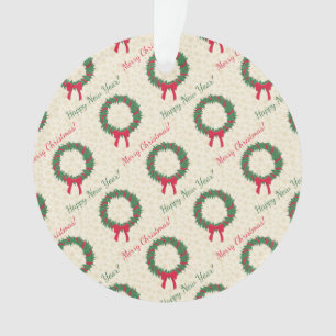 Red Berries Holly Frohe Weihnachten Ornament