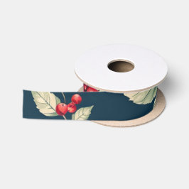 Red Berries Satinband