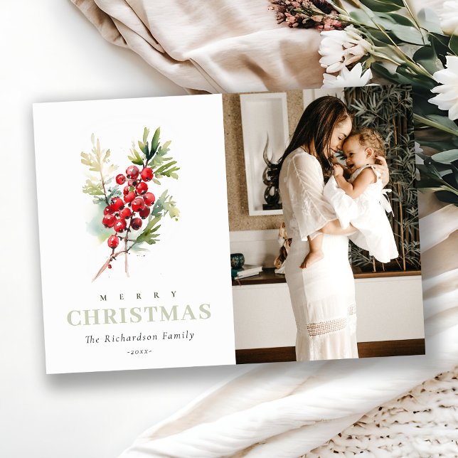 Red Berry Fir Winter Weihnachten Foto (Von Creator hochgeladen)