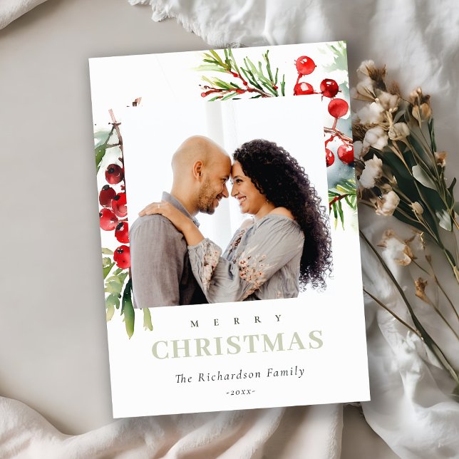 Red Berry Fir Winter Weihnachten Foto (Von Creator hochgeladen)