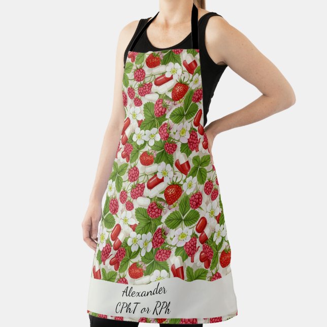 Red Berry & Pills Pharmacy Kitchen Schürze (InSitu)