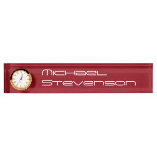 Red Beruflich Business Namplate Namensplakette