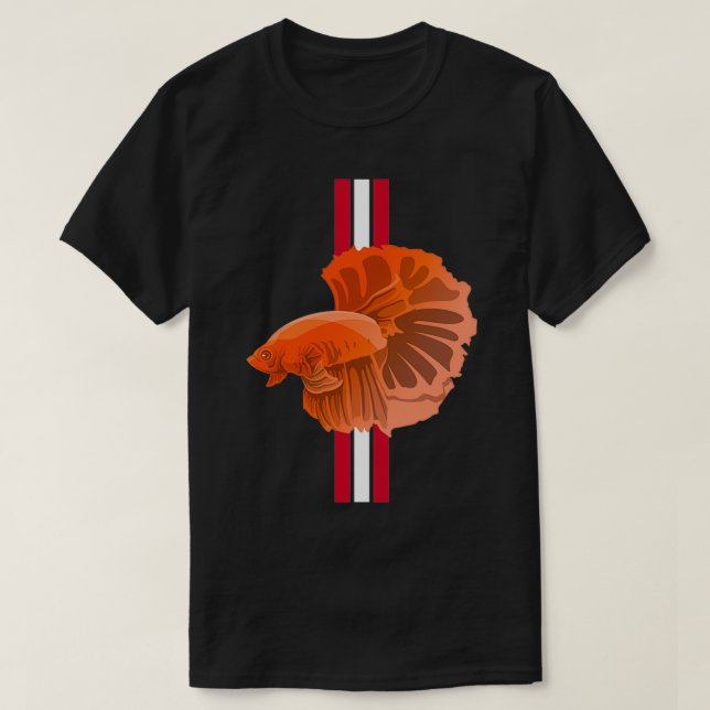 Red Betta Fish Classic TShirt (Design vorne)