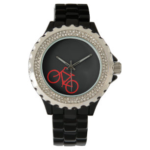 Red Bike Route Armbanduhr