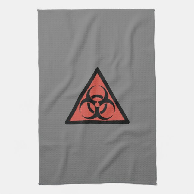 Red Biogefährdung Geschirrtuch (Vertikal)