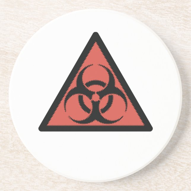 Red Biogefährdung Getränkeuntersetzer (Vorne)