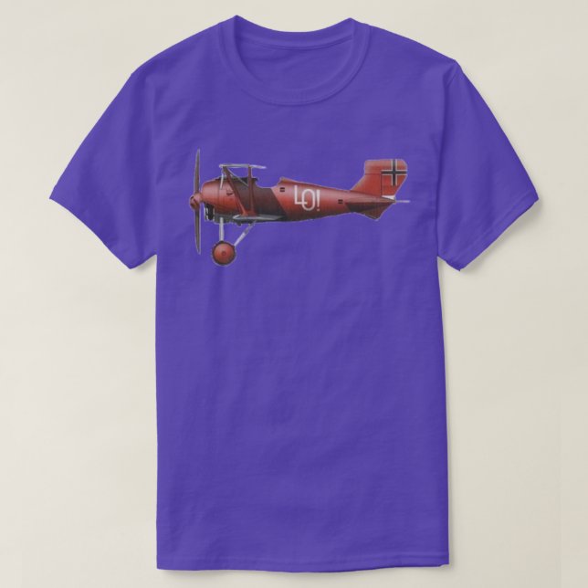 Red Biplane T-Shirt (Design vorne)