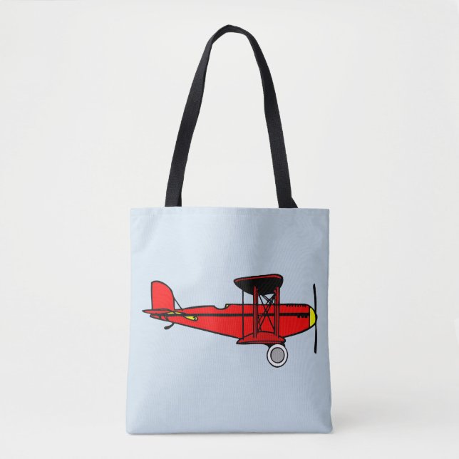 Red Biplane Tasche (Vorderseite)