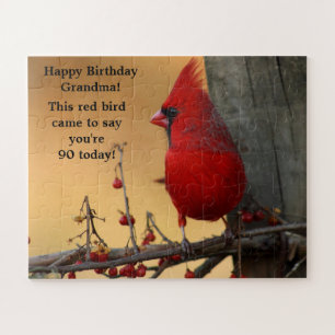 Red Bird Kardinal Große Stücke Geschenk Oma