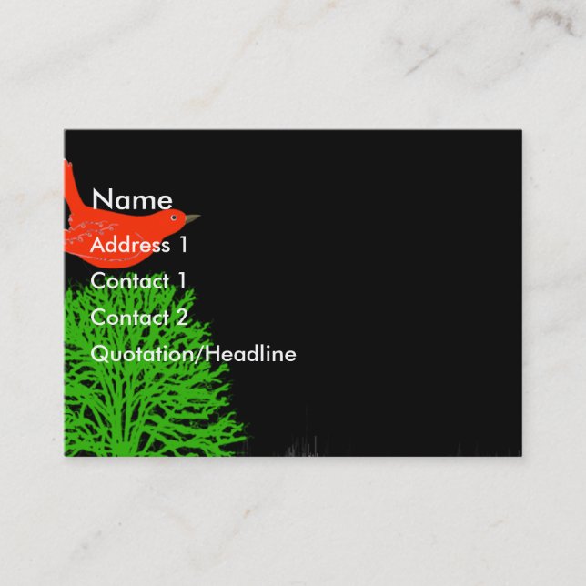 Red Bird Visitenkarte (Vorderseite)