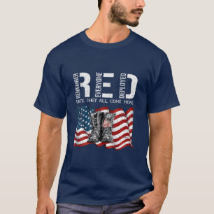RED, bis sie alle Zuhause-Veteran kommen T-Shirt