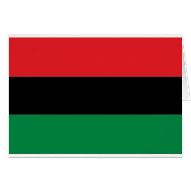 Red Black and Green Flag (Vorderseite (Horizontal))