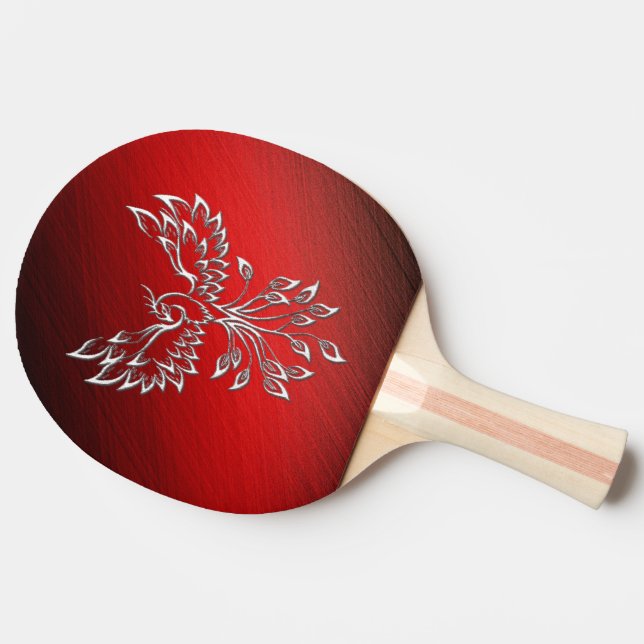 Red Black Ashes und Phoenix Personal Tischtennis Schläger (Seitenansicht)