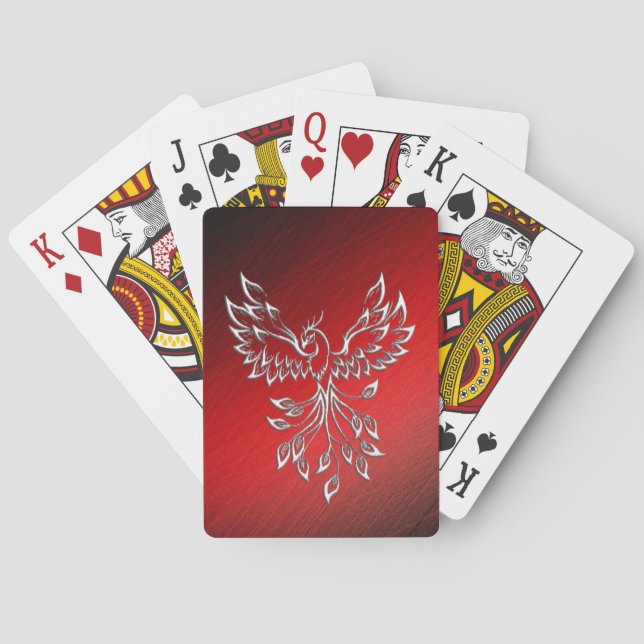 Red Black Ashes und Phoenix Spielkarten (Rückseite)