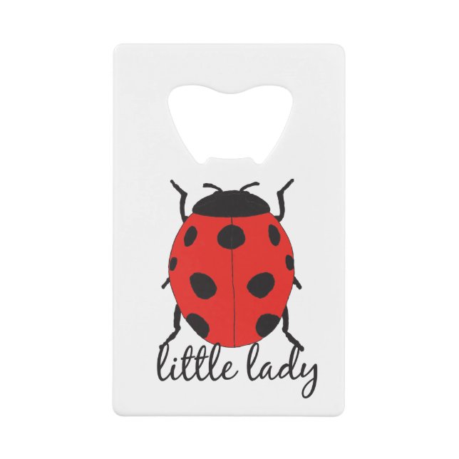 Red & Black Baby Ladybug mignon Red Ladybug Insect (Devant)