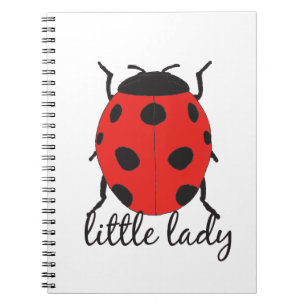 Red & Black Baby Ladybug Niedlich Red Ladybug Inse Notizblock
