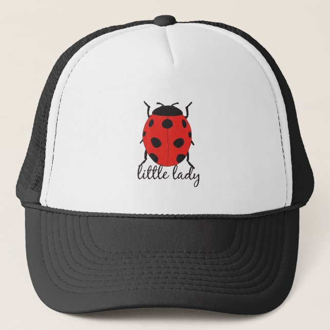 Red & Black Baby Ladybug Niedlich Red Ladybug Inse Truckerkappe (Vorderseite)