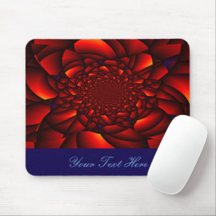 Red Black Blue Petal Mousepad