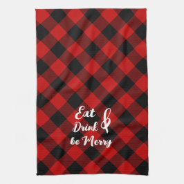 Red Black Buffalo Gingham Karo Küchentücher