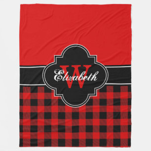 Red Black Buffalo Kariert Lumberjack CB 1IQIRN Fleecedecke
