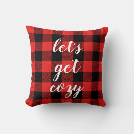 Red Black Buffalo Kariert | Lumberjack Personalisi Kissen