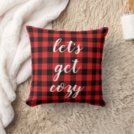 Red Black Buffalo Kariert | Lumberjack Personalisi Kissen