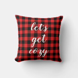 Red Black Buffalo Kariert | Lumberjack Personalisi Kissen