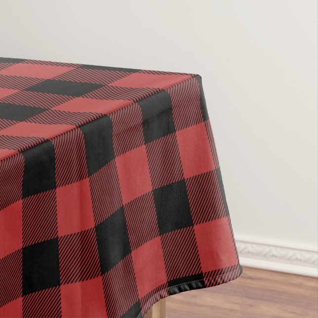 Red Black Buffalo Karo Kariert Tischdecke (Beispiel)