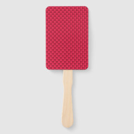 Red Black Checkerboard Fächer