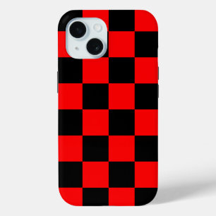 Red Black Checkered Karo Pattern Case-Mate iPhone Hülle